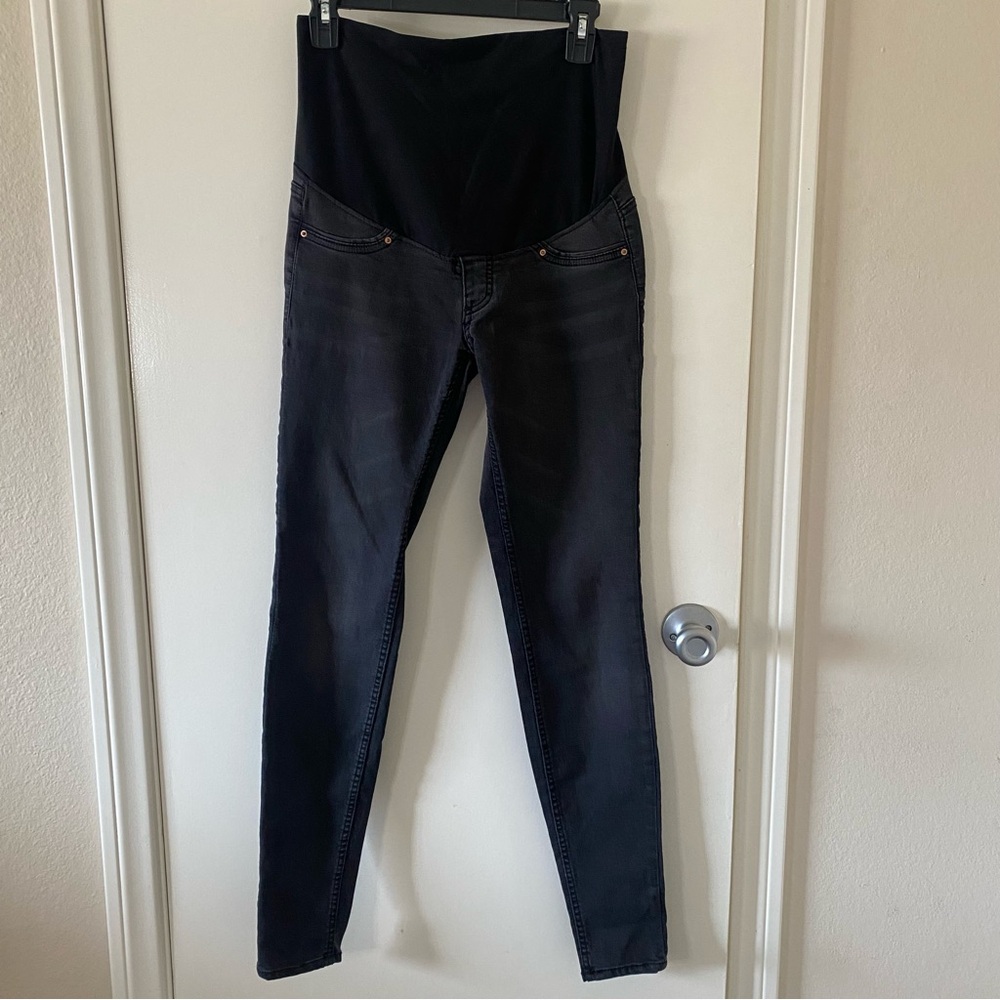 H & M‎ Mama Black Maternity Jeans, 6